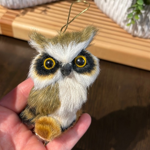 Vintage Other - Vintage 1980s Plastic Eyes Owl Ornament Woodland Xmas Christmas Tree Decoration